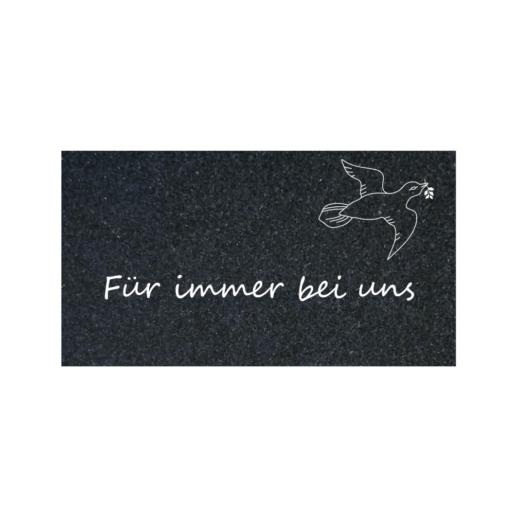 Rechteck aus Granit 