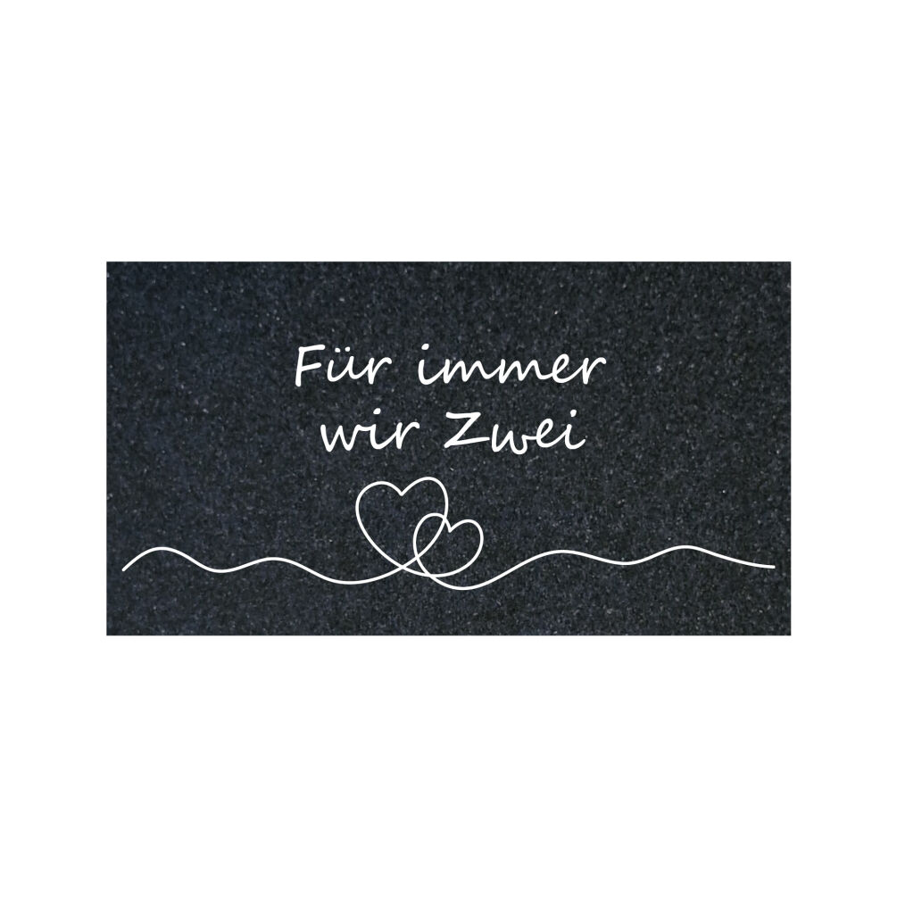 Rechteck aus Granit 